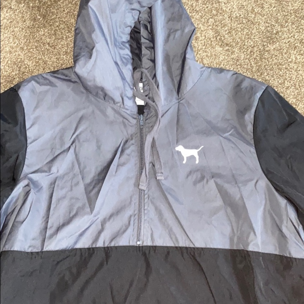pink windbreaker